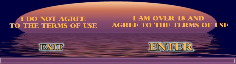 Left image: I Am Not 18 or I Do Not Agree with Terms of Use ~ Please Exit Here / Right image: I Am Over 18 and I Agree to the Terms of Use ~ Enter Here